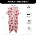 thumbnail image 6 of DISNIMOWomen's Strawberry Print Kimono Cover Up Cardigan Casual Loose Coverups Summer Beach Long Swimsuit Cover ups for Hawaii Vacation, 6 of 6