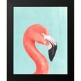thumbnail image 2 of Warren, Annie 12x14 Black Modern Framed Museum Art Print Titled - Exotic Bird on Blue IV, 2 of 5