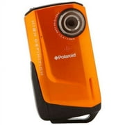 Polaroid iD642 Digital Camcorder, 2" LCD Screen, CMOS, HD, Orange