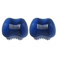thumbnail image 4 of Cateissary caja de baño de dentadura contenedor oral de plástico a prueba de polvo soporte de diente artificial multicolor anciano caja de Azul 2piezas, 4 of 6