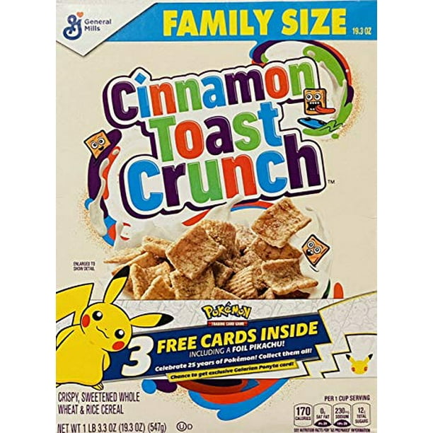 Cinnamon Toast Crunch Cereal Pokemon Cards 25Th