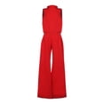 thumbnail image 4 of SRZYMJ Formal Jumpsuit for Women Stylish Women's Jumpsuit Elegant Solid Color Design Sleeveless Casual Wear Comfortable Loose Fit Fashionable Outfit for, 4 of 4