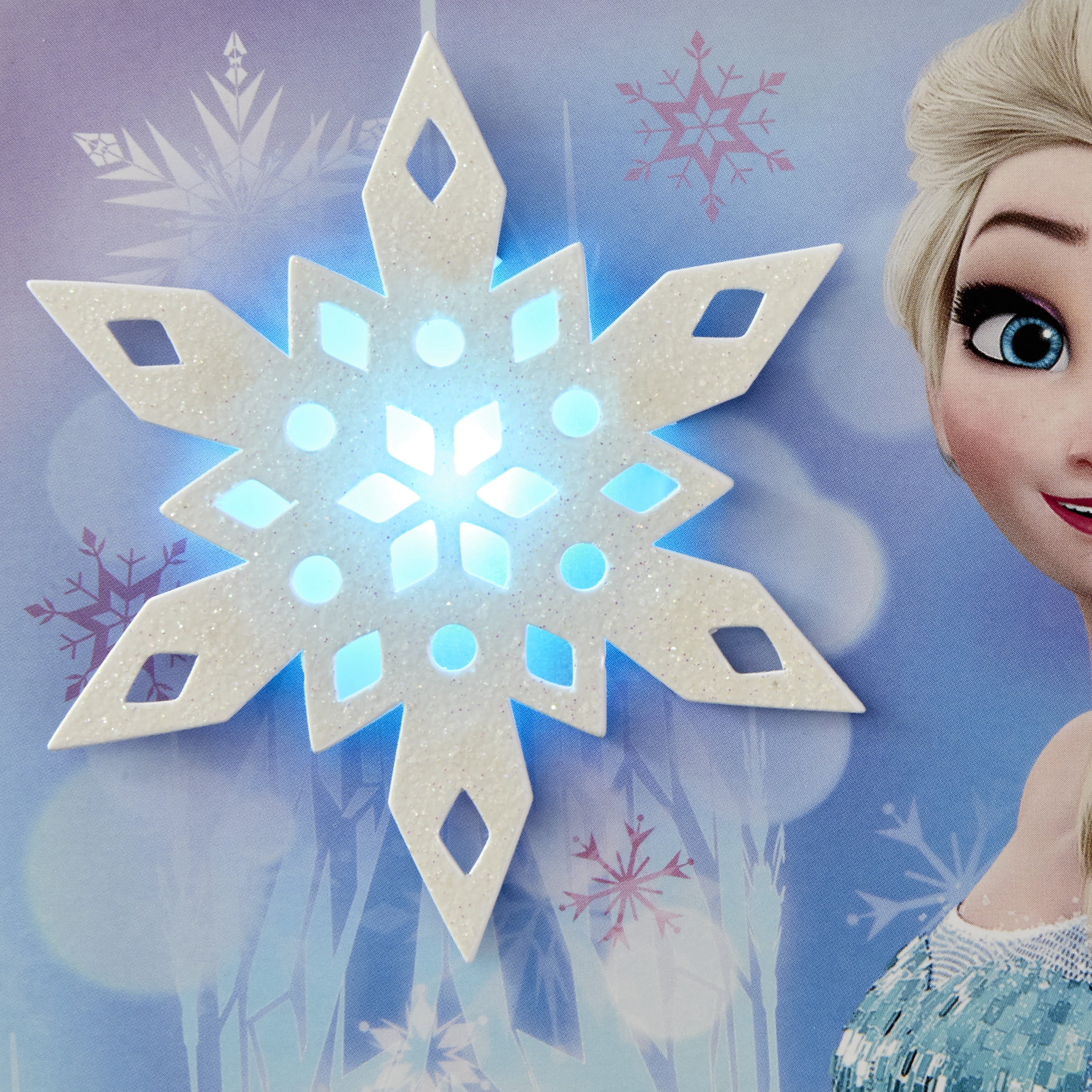 (4 pack) Hallmark Disney Frozen Musical Christmas Card for Kid (Plays Let it Go)