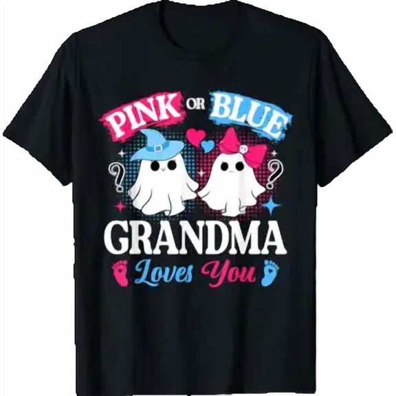 Grandma Gender Reveal Halloween Design T-Shirt
