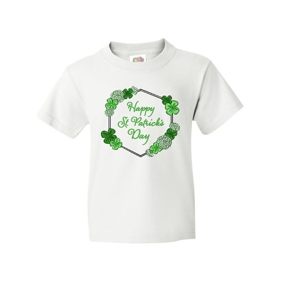 Inktastic Happy St. Patrick's Day Clovers Youth T-Shirt