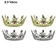 thumbnail image 2 of 4 Piezas Corona de Plástico de Rey Real Corona de Plástico de Reina Coronas de Cumpleaños Accesorio de Disfraz, 2 of 5