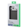 thumbnail image 1 of onn Translucent Hard Shell Bumper Phone Case for iPhone 17 Pro Max, Black, 1 of 5