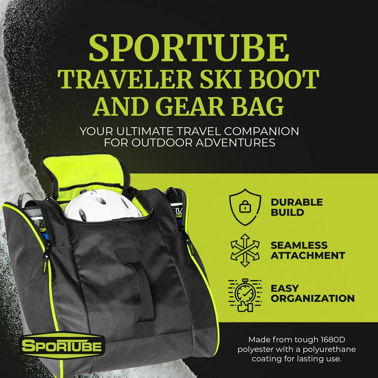 Sportube Traveler 50 Liter Padded Ski Boot & Gear Backpack
