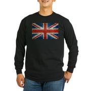 CafePress - UK British Union Jack Flag Ret Long Sleeve T Shirt - Long Sleeve Dark T-Shirt
