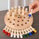 thumbnail image 3 of Juego de Memoria Educativo de Madera - Tablero de Ajedrez con Clavijas de Colores, Divertido y Entretenido para Niños, Ideal para Regalos y Vacaciones, Desarrolla Habilidades Cognitivas, 3 of 5