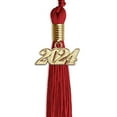 thumbnail image 4 of Endea Graduation Red Graduation Tassel with Gold Date Drop, 4 of 11