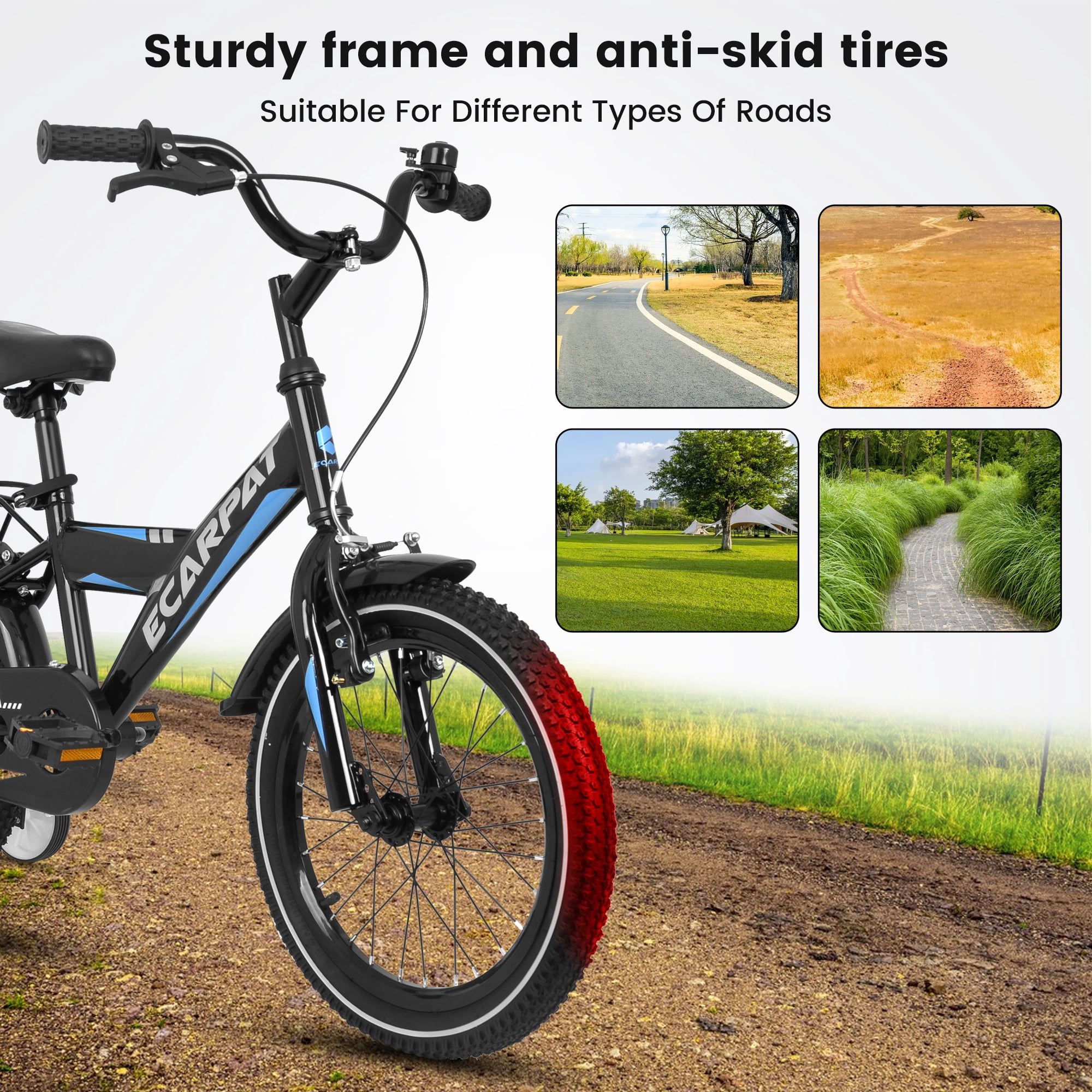 Ambifirner 16" Freestyle Beginner City Bike with Lightweight Frame