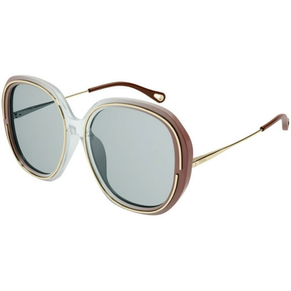 Chloe CH0078SA-30011531003 Women's Shiny Rust Brown Sunglasses