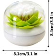 thumbnail image 3 of Jinsinto 2 Pack Creative Lotus Cotton Swab Holder Q-Tips Toothpicks Holder Table Decorate Cotton Bud Storage Box Organizer, 3 of 5