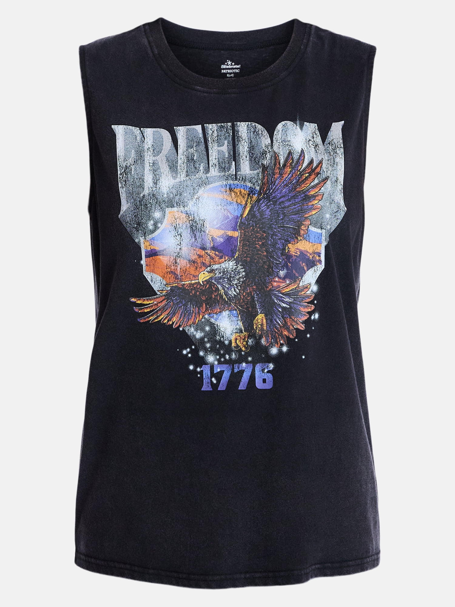 Americana Women's Freedom Eagle Graphic Muscle Tank Top from Way to Celebrate, Sizes S-XXXL