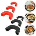 thumbnail image 3 of Cookware Kitchen Tool Non Stick Anti-Scald For Frying Cast Iron Skillet Pan Pot Handle Protectors Silicone Lid Insulation Clips Pot Handle Cover RED L 2PCS, 3 of 8