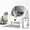 White, variant on LazySunsets Open Top Self-Cleaning Cat Litter Box, Smart App Control with Safety Anti-Pinch Sensors, Includes Litter Mat & Odor Fragrance Box, White