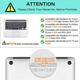 thumbnail image 2 of PINHEN 2 Pack Silicone Keyboard Cover Compatible with MacBook Air 13 inch A1466 A1369 2010-2017&Compatible with MacBook Pro 13/15 inch (with/without Retina Display, 2015 or Older Version), 2 of 7