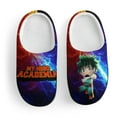 thumbnail image 3 of Izuku Midoriya My Hero Academia Kid's Cotton Slippers Winter Warm Soft Plush Slippers with Rubber Sole Non-Slip Indoor Outdoor Slip on Shoes Fluffy House Slippers For Boys Girls Teen, 3 of 8
