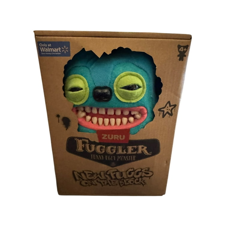 Fuggler Greedy Grinner Funny Ugly Monster Plush Toy, Two-Toned