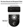 thumbnail image 5 of ZIATUBLE Galaxy Sun Toilet Lid Tank Lid Dust Cover Moon Toilet Seat Lid Cover Pack of 2 with Elastic Edges Toilet Top Cover Tank Lid Round Toilet Seat and Tank Lid Cover Set, 5 of 7