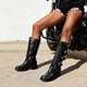 thumbnail image 3 of Botas DREAM PAIRS SDKB2416W Altas hasta la Rodilla con Punta Cuadrada Negras, 3 of 9