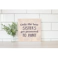 thumbnail image 2 of Best Sister Aunt Lavender Heart 12 x 12 Wood Wall Sign Plaque, 2 of 4