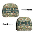 thumbnail image 6 of Kdxio Traditional Tribal Aztec1 Pattern Print 2 Piece Car Head Rest Covers Set Auto Front/Rear Seats Headrest Cover Universal Fit Most Cars,Sedan, SUV, 6 of 9