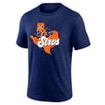 thumbnail image 2 of Men's Navy Houston Astros Scripty Tri-Blend T-Shirt, 2 of 3