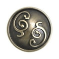 thumbnail image 2 of Utopia Alley 10pcs Roma Cabinet Ring Pull Knob - Decorative Cabinet Drop Pull Knobs for Cabinets and Drawers - Vintage Cabinet Hardware with Hand Finished Antique Brass - Metal Drawer Pull Knobs 1.3", 2 of 9