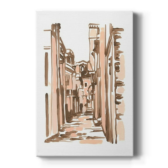 Blush Architecture Study VI Premium Gallery Wrapped Canvas - Ready to Hang