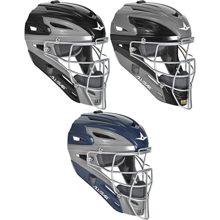 Casque De Receveur Baseball All-Star MVP2510-TT – Taille 9-12 Ans – Bleu