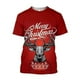 thumbnail image 4 of Camisetas de animales para hombres con estampado de alces de Navidad en 3d, ropa informal de verano para hombres, camisetas holgadas de gran tamaño, camisetas de manga corta Harajuku, 4 of 4