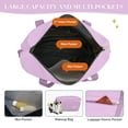 thumbnail image 3 of Gynky Travel Duffel Bag 2 Set Weekender Bags for Women Large Expandable with Make up Bag Carry On Overnight Gym Duffel Bags with Wet Pocket Hospital Bags for Labor and Delivery Purple, 3 of 8