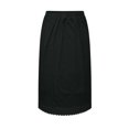 thumbnail image 3 of Women's Seamless Hem Slip Skirt Basic Modest Below the Knee Length Stretch Knit Straight Skirt for summer and office dresses(03_Black,80), 3 of 3