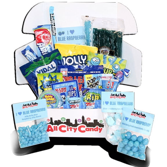 All City Candy's I Heart Blue Raspberry Assortment Box