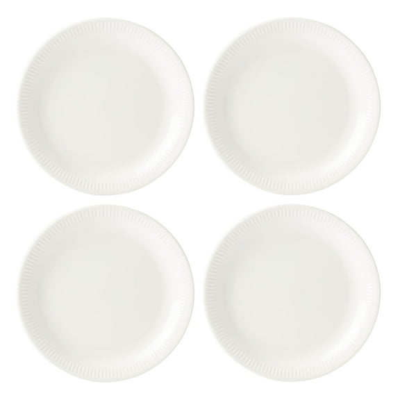 Lenox Profile White Porcelain 4-Piece Dinner Plate Set