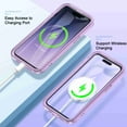 thumbnail image 3 of Dteck Magnetic Designed for iPhone 15 Pro Case, Compatible with MagSafe Built-in Touch Sensitive Anti-Scratch Screen Protector Cover for iPhone 15 Pro,Lightpurple, 3 of 8