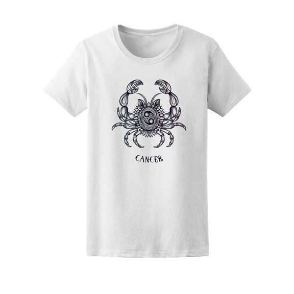 Beautiful Cancer Zodiac Crab Tee Women's -Image by Shutterstock