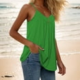 thumbnail image 3 of Tank Tops for Women V Neck Loose Flowy Spaghetti Strap Sleeveless Cami Top, 3 of 4