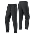 thumbnail image 2 of cfhntfmh Mens Workout Pants Elastic Waisted Drawstring Running Pants with Pockets Lightweight Athletic Clothes (Dark Gray,X-Large), 2 of 7