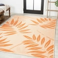 thumbnail image 3 of JONATHAN Y JONATHAN  Y Bahamas Tropical Palm Leaf Indoor/Outdoor Area Rug 4 X 6 - Cream/Orange, 3 of 5