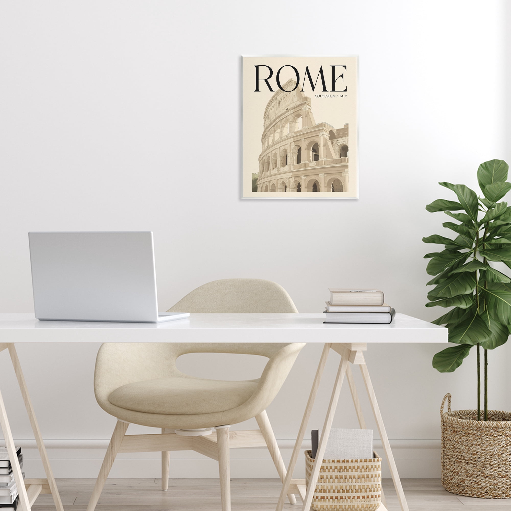 Stupell Industries Vintage Rome Colosseum Wall Plaque Art, design by Andreas Magnusson