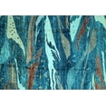 thumbnail image 1 of Ahgly Company Indoor Rectangle Abstract Light Blue Modern Area Rugs, 2' x 3', 1 of 4