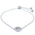 thumbnail image 5 of Marisol & Poppy CZ Adjustable Bolo Bracelet in Sterling Silver for Women, 5 of 5