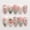 Flowers Fake Nails-23, variant on 30 count Summer Press  Nails Medium Almond  Tip  Nails with  Flower Shells Starfish Mushroom Full Cover Glue  Nails  Beach False Nails Cute Sea Theme for Women  Manicure DIY