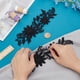 thumbnail image 4 of 2 pares de apliques de encaje de flores, apliques bordados negros, adornos de encaje floral para manualidades, parches para coser, adornos de tela para coser, 4 of 9