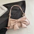 thumbnail image 3 of Lindo Bowknot Decoración Pequeño Monedero PU Cuero Dulce Bolso Embrague Monedero para Mujer, 3 of 6