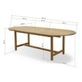 thumbnail image 4 of Amazonia Teak Oval Dining set - Seats 10, 4 of 6