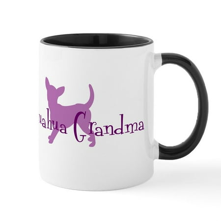 

CafePress - Chihuahua Grandma Mug - 11 oz Ceramic Mug - Novelty Coffee Tea Cup